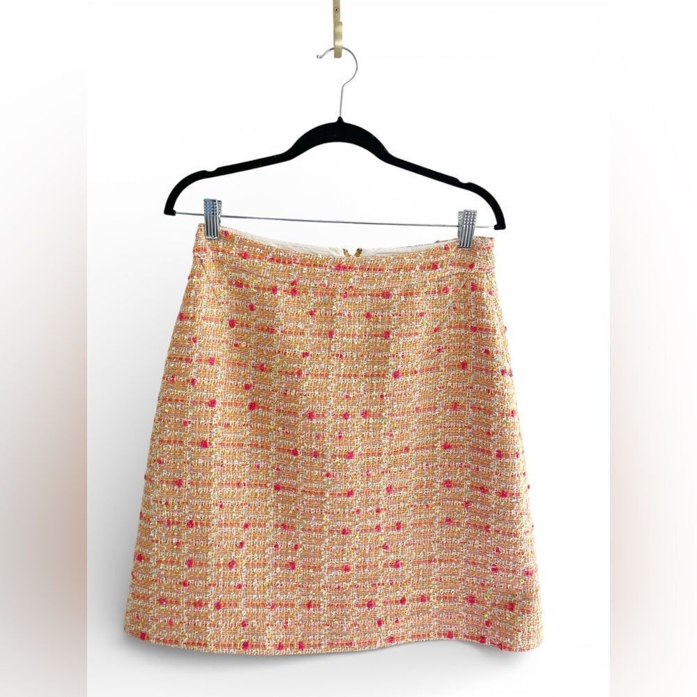 Kate Spade New York A line Pink and cream tweed skirt. 4 - Picture 2 of 8